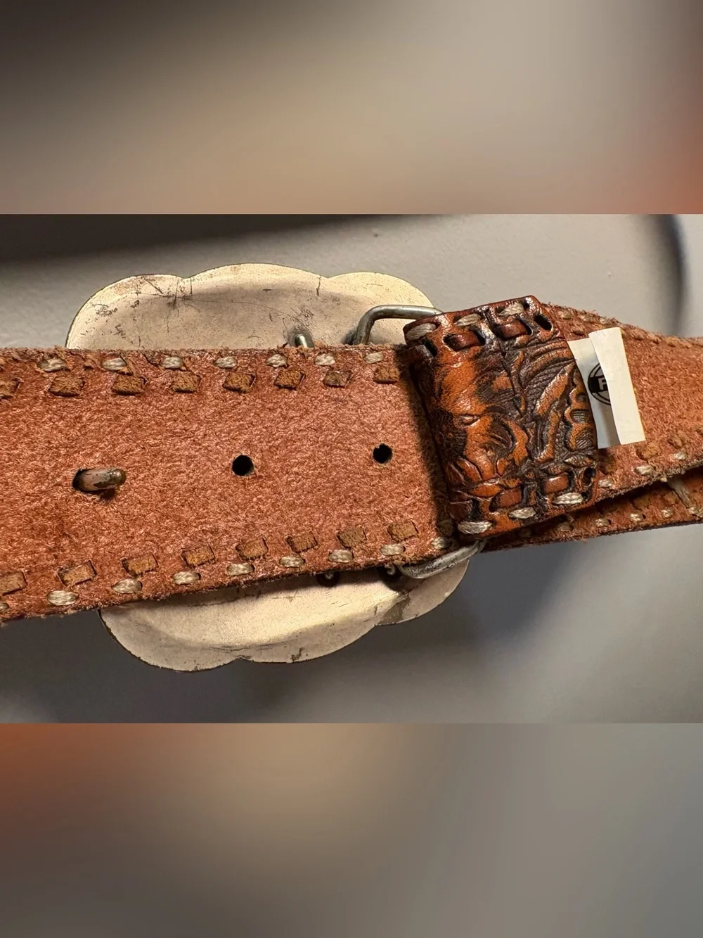 Vintage Fossil Rodeo Queen Leather Belt